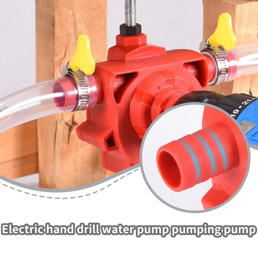 Electric Drill Drive Pump Self Priming Transfer Pumps Portable Oil Easy Pump Pump Installtion Portable Fluid Round Water Sh G5T5