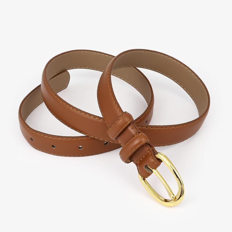 Ремень женский двухсторонний PU пряжка простой джинсовый женский ремень модный