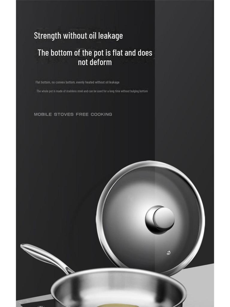 Универсальная немецкая сковорода из нержавеющей стали 316 с антипригарным покрытием для индукционных и газовых плит