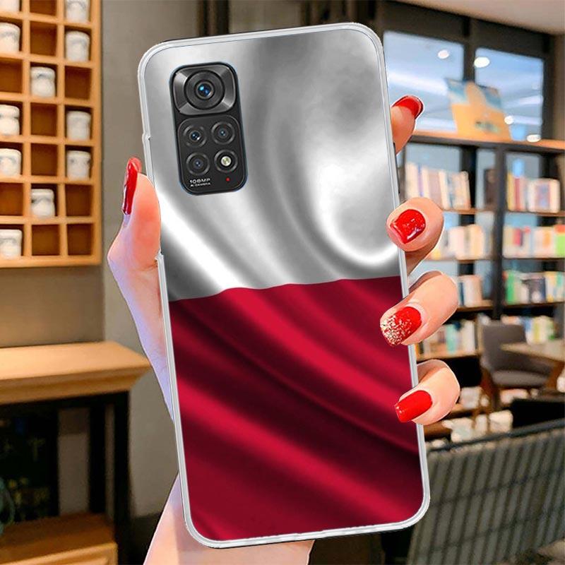 Чехол для телефона с флагом Польши для Xiaomi Redmi Note 15 14 13 12 11 10 Pro Plus 14S 12S 11S 11T 11E 10S Мягкий чехол-бампер Redmi No
