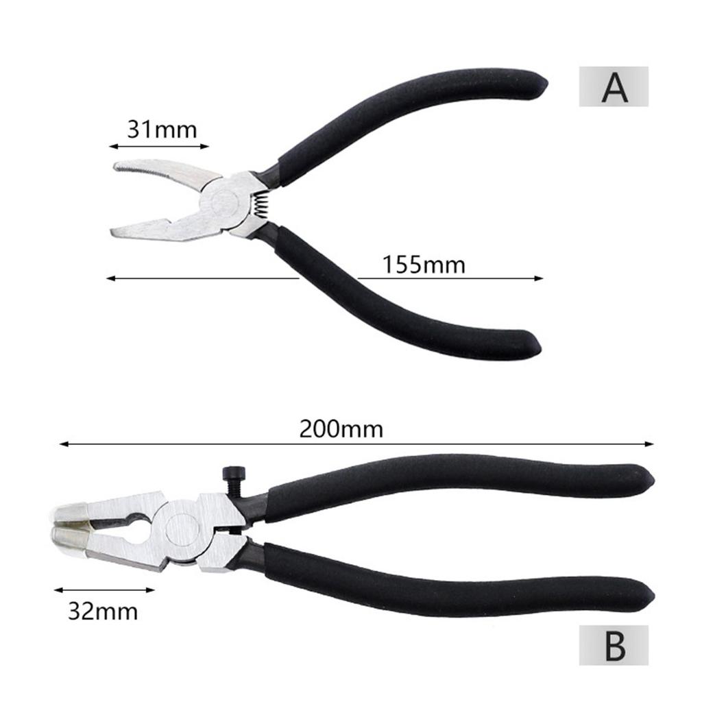 Glass Running Pliers Cutter Tool Nippers High Carbon Steel Breaking Cutting