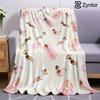 Summer Babe Flamingo Ultra Soft Sherpa Fleece Blanket Fluffy Warm Halloween Cozy Throw for Sofa Couch Bedroom Gift All Season