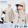 Electric Scooter Raincoat for Women, Single-Person, Long, Full-Body, Storm-Proof, Extra Large and Thick, Waterproof Poncho for Riding