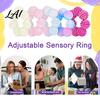 Finger Massage Tool 5 Pcs Spiky Sensory Rings for Adults Acupressure Fidget Rings Tactile Jewelry Calming Massager Stress Anxiety Relief,