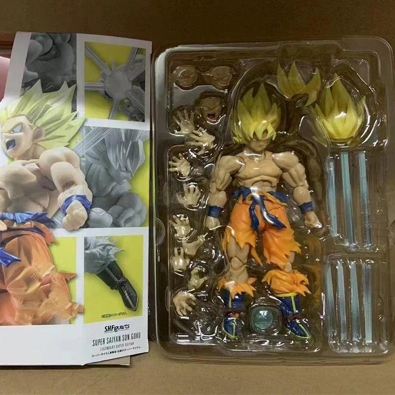 НОВИНКА Dragon Ball Z Сон Гоку Легендарная Фигурка Действия ПВХ Подвижная Коллекция Аниме 17см Супер Сайян Какаротто Фигурка Модель Игрушки
