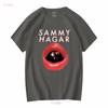 Sammy Hagar 1983 Red Rocker Tour T Shirt Print Front 6s3305 Long Or Short Sleeves Vintage Washed Unisex Stylish Soft Slightly