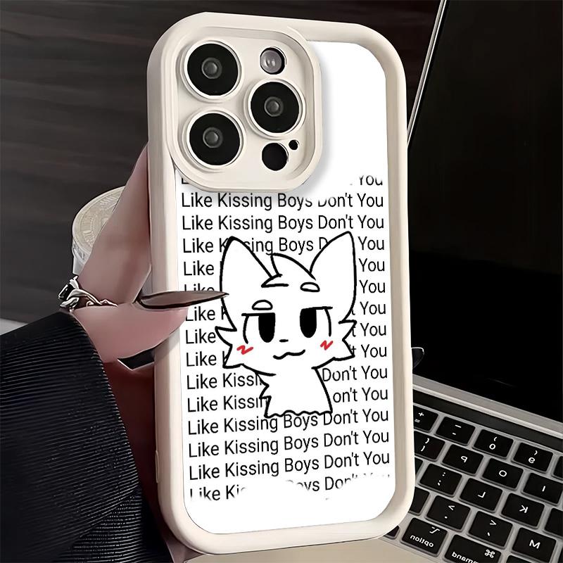 Phone Case for iPhone 17 Air 16E 15 16 Pro Max Cute B-Boykisser Catoon Cover 14 Plus 13 12 Mini Soft Shell Silicone Fundas