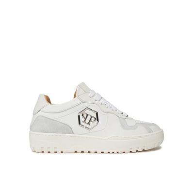 Кроссовки PHILIPP PLEIN Mix Leather Lo Top Sneakers SADS USC0545 PLE010N 01 белый