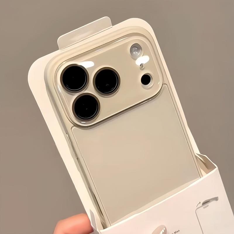 Luxury Candy Color Tempered Glass Camera Protection Case for iPhone 17 16 15 14 13 12 Pro Max Shockproof Bumper Hard Back Cover