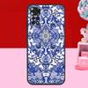 Сине-белый фарфоровый чехол для Xiaomi Redmi Note 14 13 12 11 10 15 Pro Plus Redmi 15 C 10C 12C 13C 14C Мягкая крышка
