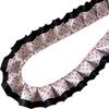 2M Pleated Ribbon Trim Ruffle Trim Collar Cuff Trim Double Layer Lace Ribbon Needlework Crafts DIY Lolita Dress Ribbon