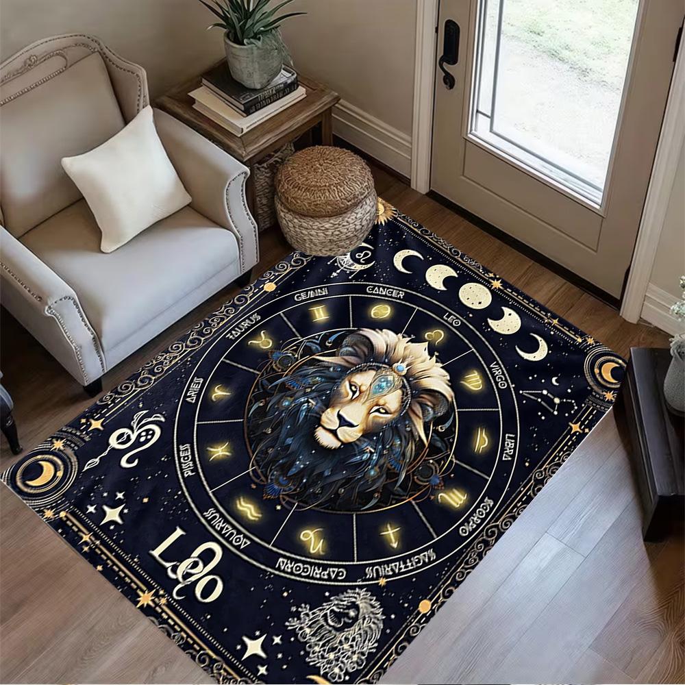 1pc compass rug home carpet non slip design for bedroom gift