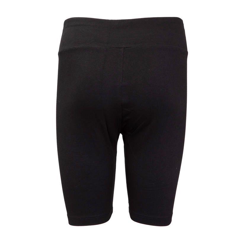 Женские черные эластичные велосипедные шорты PUMA с белым логотипом