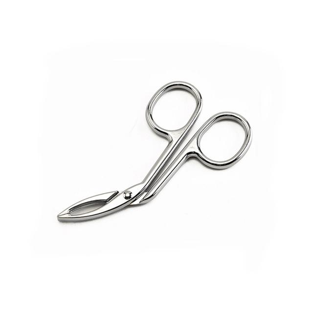 1 шт., пинцет для бровей типа ножниц, съемник для тонких волос, бровей, носа, удаления волос из нержавеющей стали, инструменты для макияжа, аксессуары