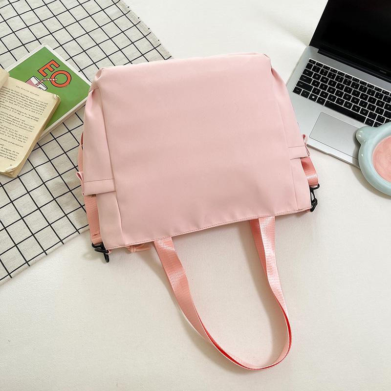 Сумка-тоут Color Block Student Crossbody Bag Большая вместительная сумка на плечо
