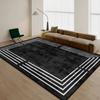 Chinese Style Stripe Living Room Carpet Minimalism Decoration Home Bedroom Bedside Non-slip Rug Easy Clean Washable Floor Mat