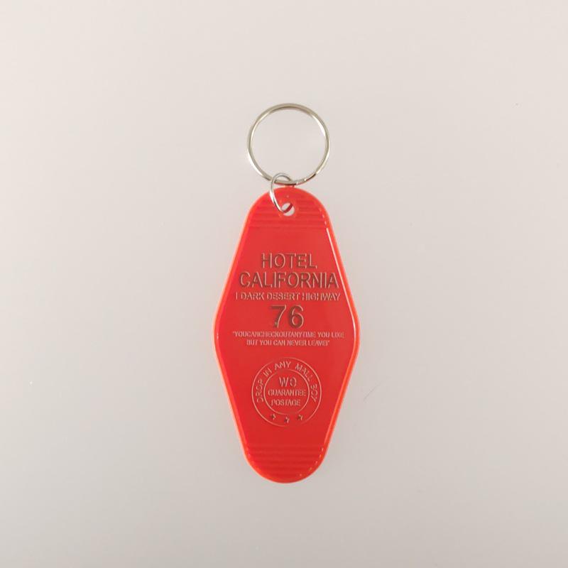Vintage Acrylic Motel Room Keychain: Retro & Durable Design