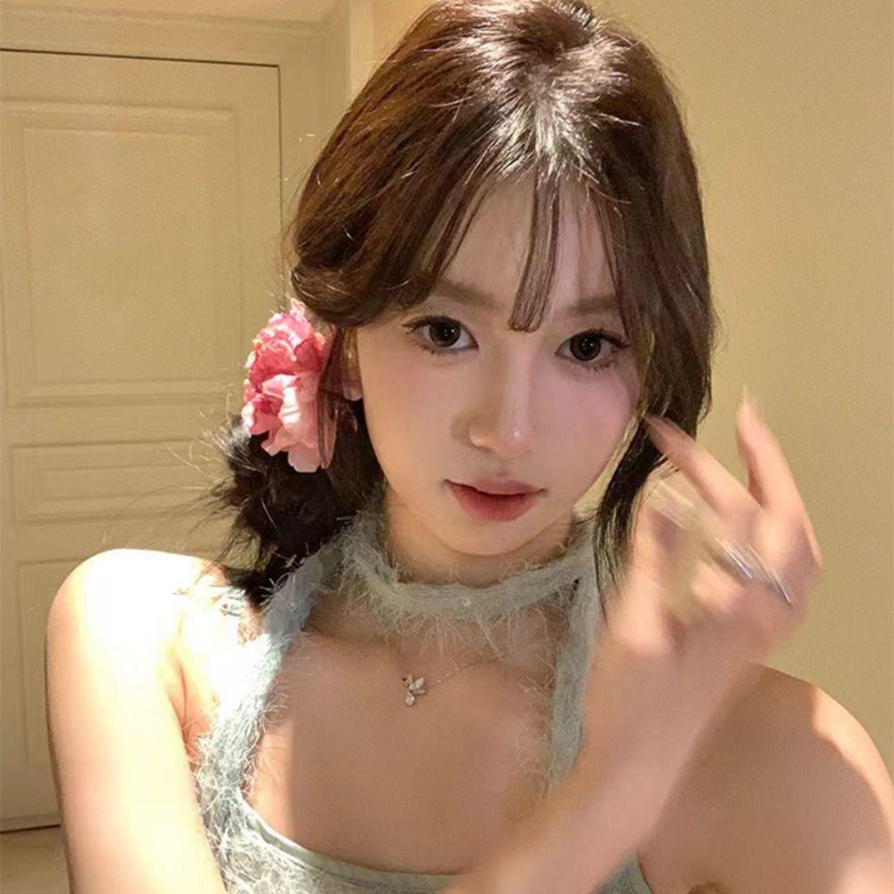 Cloth Rose Hairpin Bohemian Style Girl Hair Clip Fashion Simulation Flower Hair Clip Holiday
