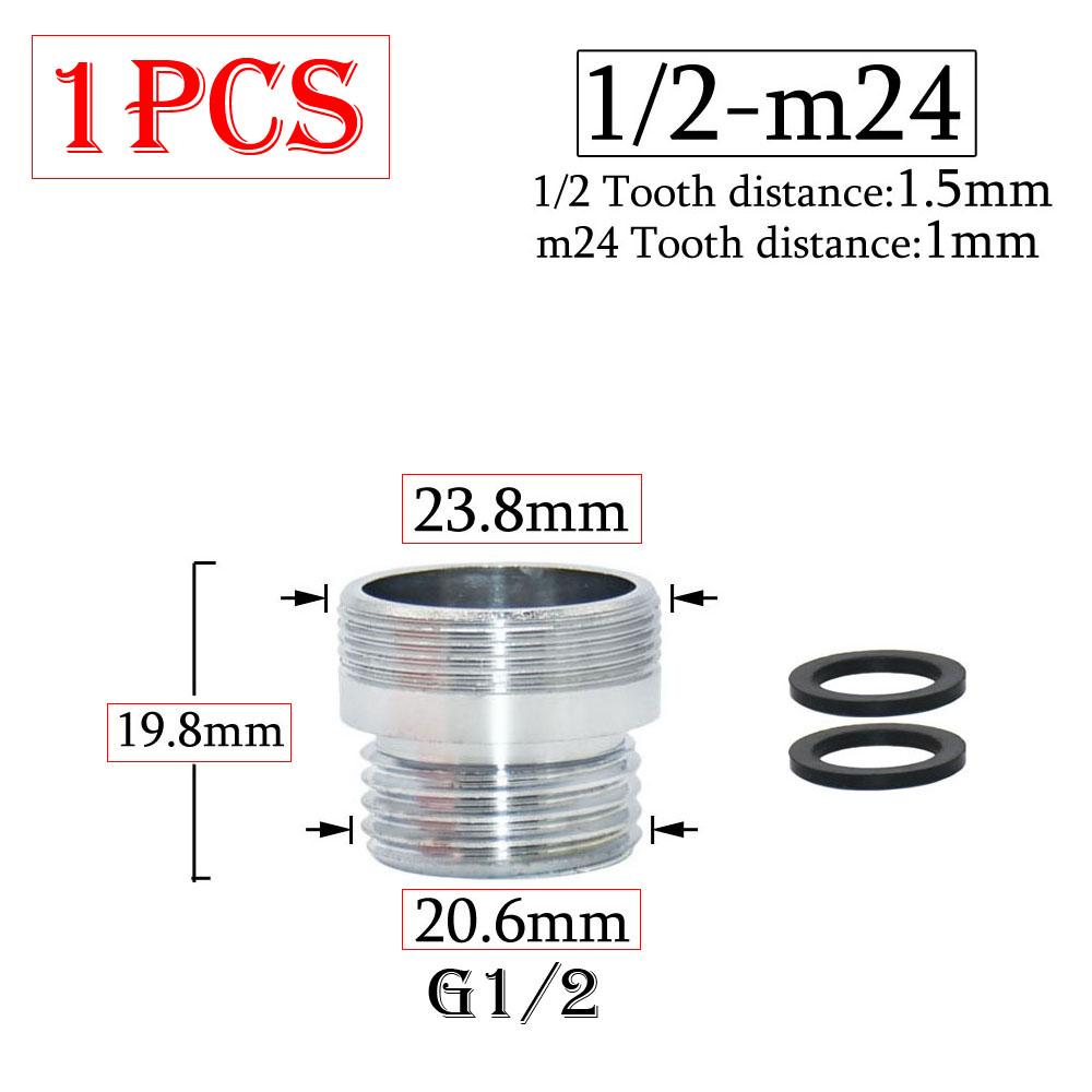 Латунный 1/2 x M16 M18 M20 M22 M24 M28 резьбовой соединитель серебряный кран соединения очиститель воды аксессуар адаптер для кухонного водопроводного крана