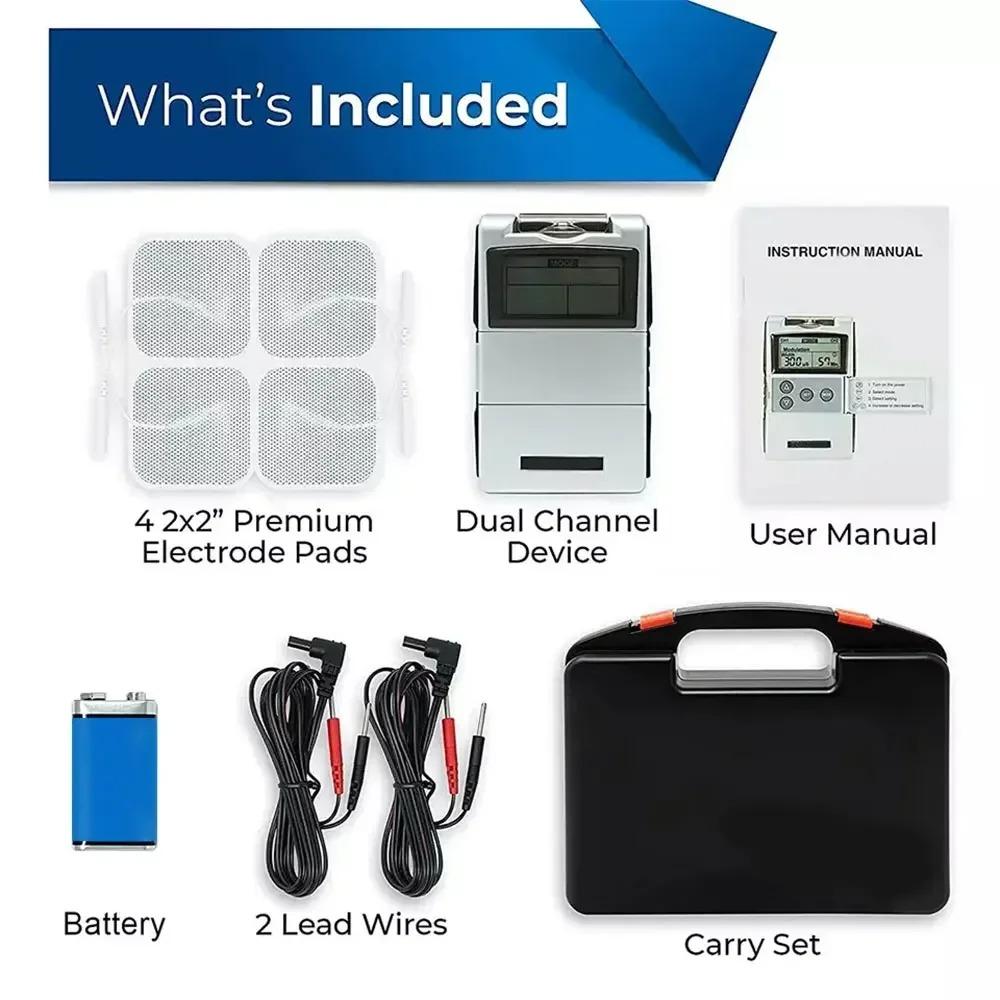 ЭМС ТЭНС Аппарат Электростимулятор Мышц Импульсный Массажер для Спины Тела Шеи Домашнее Использование Портативный Простое Управление Эргономичный Дизайн