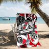 Beach Towel with Club Atlético River Plate Pattern - soft,absorbent,machine washable Lightweight&Modern,swimming,Travel Essentials