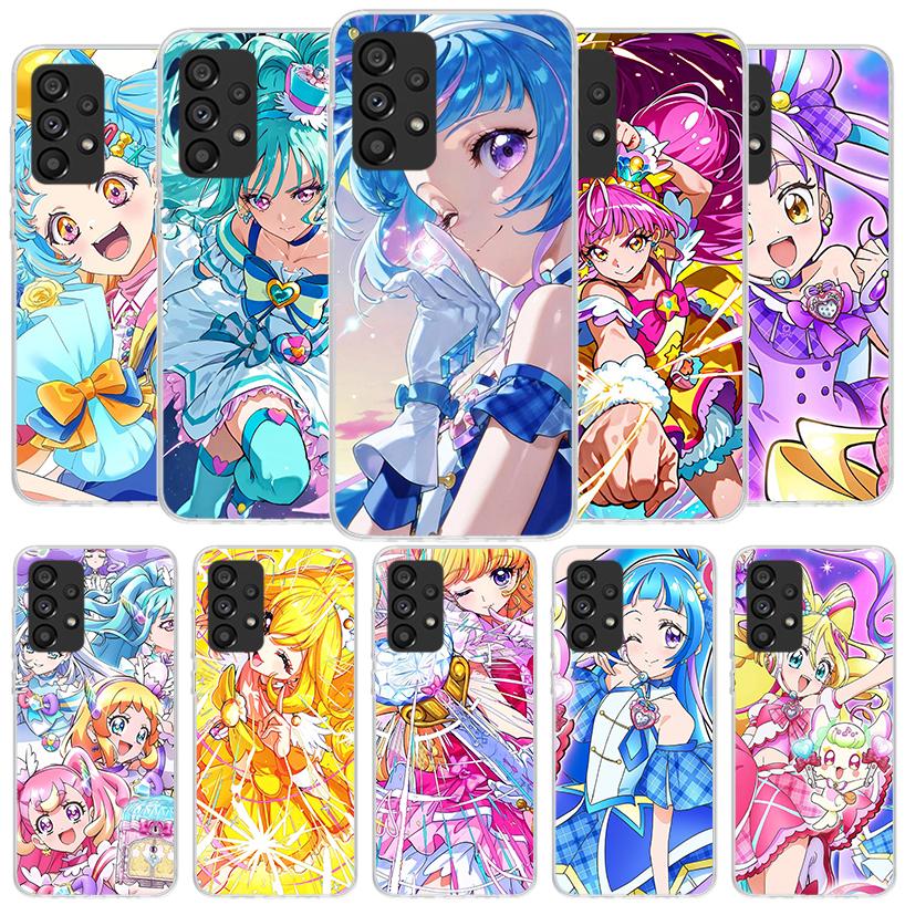 Pretty Cure Anime Phone Case For Samsung Galaxy A12 A22 A32 A52 A72 A02S Phone Case Note 20 Ultra 10 S10 Plus A51 A71 A50S A20S
