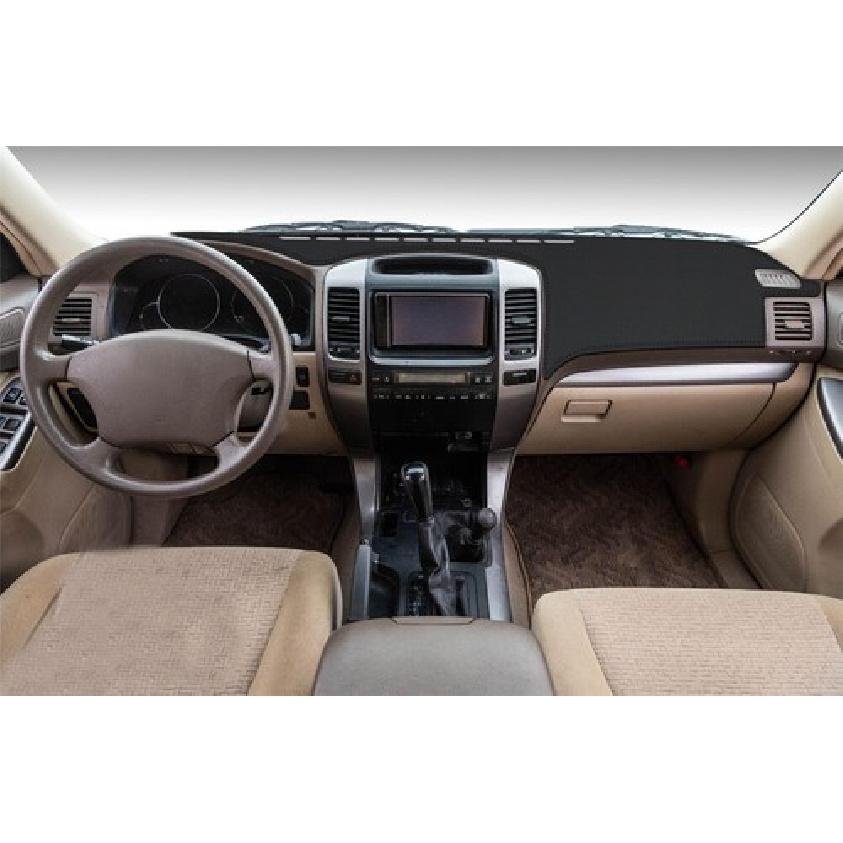 Черная кожаная накладка на панель автомобиля для Toyota Land Cruiser Prado