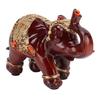 Elephant Statue Durable Resin Cute Elegant Attract Wealth Round Corner Elephant Decor for Home Bedroom Office