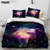 Unicorn Cute Cartoon Comforter Bedding Set,Duvet Cover Bed Set Quilt Cover Pillowcase,Queen Bedding Set