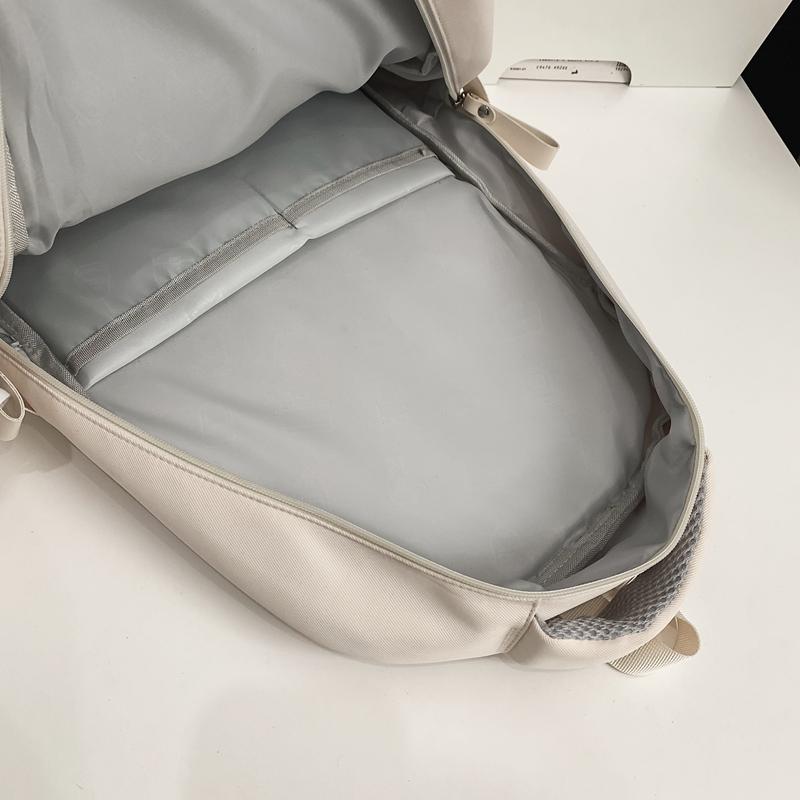 Однотонный школьный рюкзак для студента, женский рюкзак большой емкости, мужской рюкзак