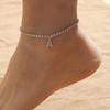 Hip Hop Creativity 26 English Letters Studded Feet Chain Beach Anklets