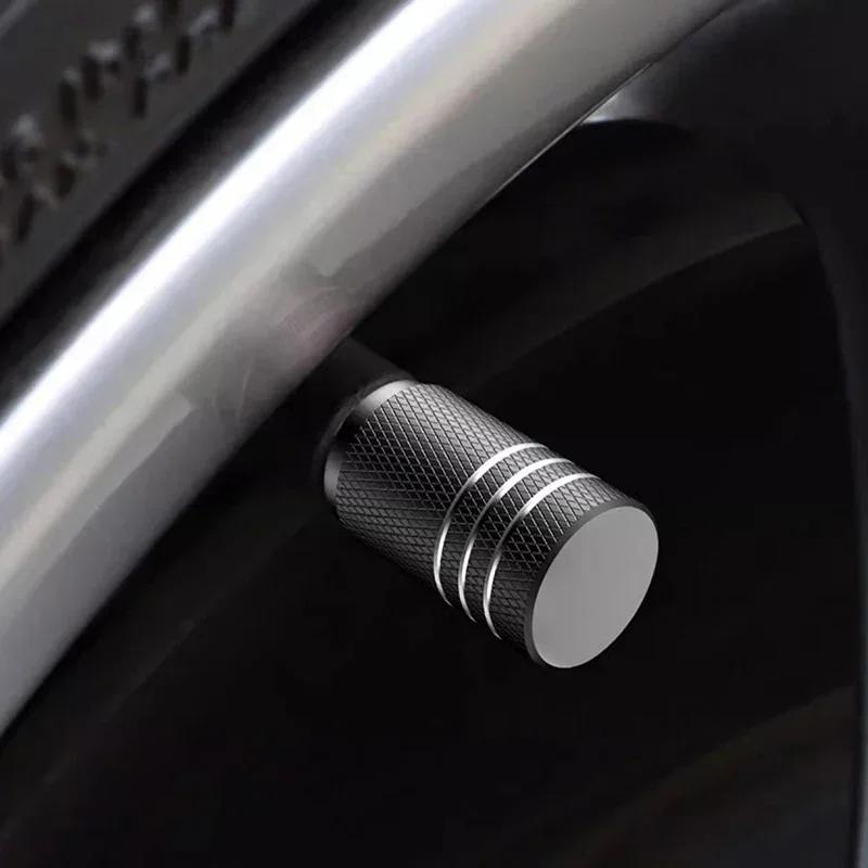 4Pcs/Set Universal Aluminum alloy Car Tire Valve Cap Dust Cover Car Tire Valve Stem Caps For Q5 Lexus Volkswagen BWM Tesla Car