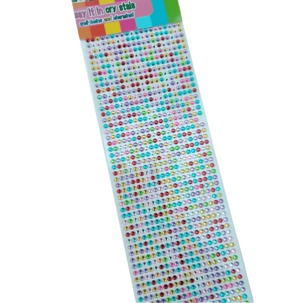 Круглые 3D наклейки-камни Разноцветный дизайн Стразы Алмазные наклейки для вечеринки Макияжа