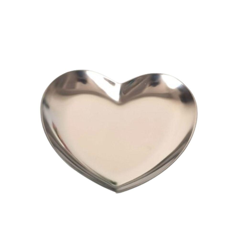 Heart-shaped Jewelry Storage Tray Golden Jewelry Display Tray Jewelry Storage