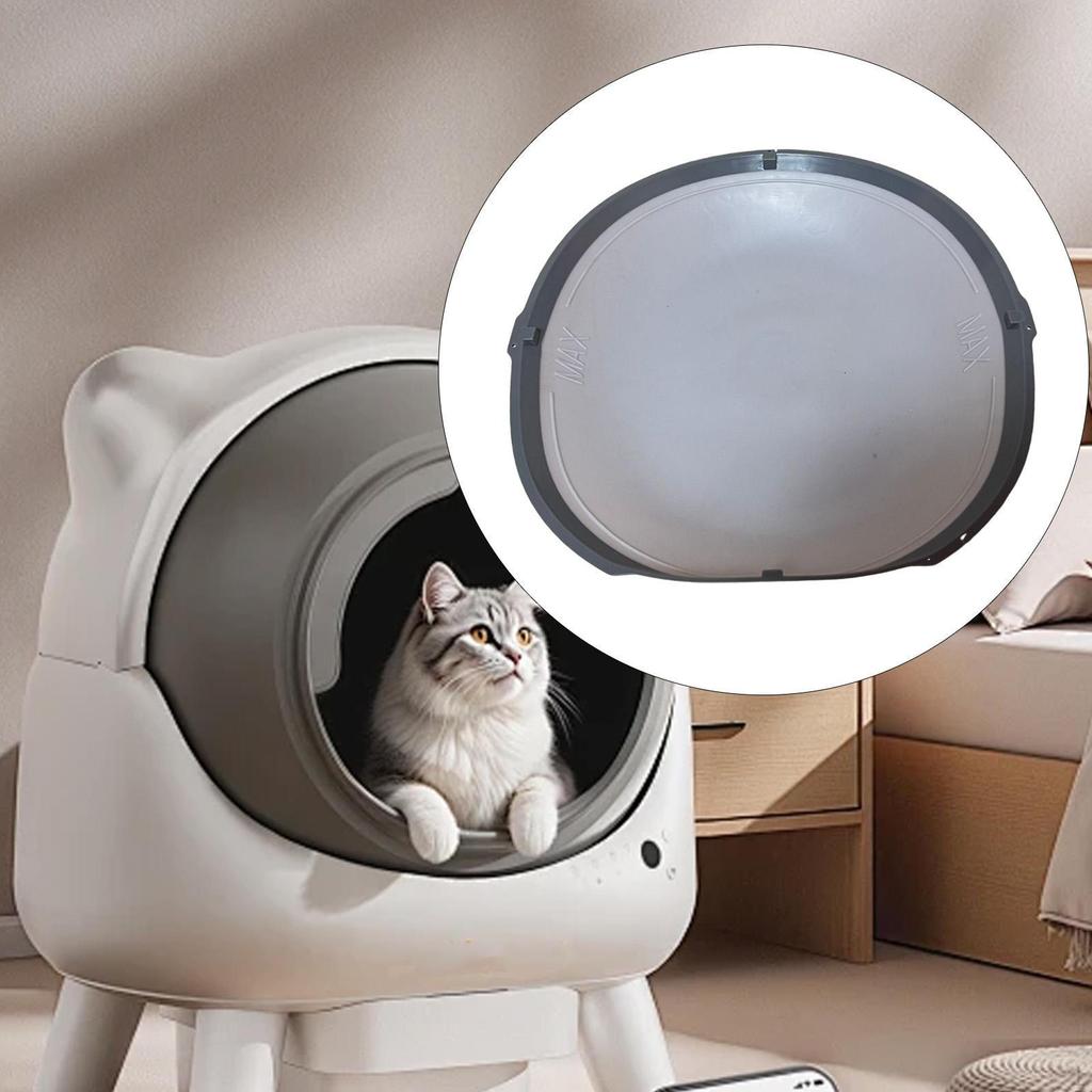 Cat Litter Box Silicone Mat Pad Easy Installation Maintenance Gray Component Pet Supplies