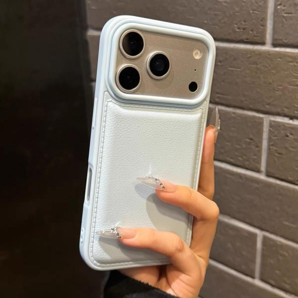 Роскошный матовый чехол из мягкой кожи для телефона для iPhone 17Air 15 14 Plus 13 12 11 16 Pro Max Защита объектива Ударопрочная силиконовая накладка