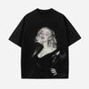 Футболка SABRINA CARPENTER 2026 Лето Мужская Женская Роскошная Хлопковая Футболка Оверсайз Уличная Хип-Хоп Мужская Футболка Уличная Y2K