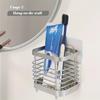 Modern Stainless Steel Toothbrush Holder - Rust-Proof & Multifunctional Rack for Organized Bathrooms - Space-Saving & Stylish Ac