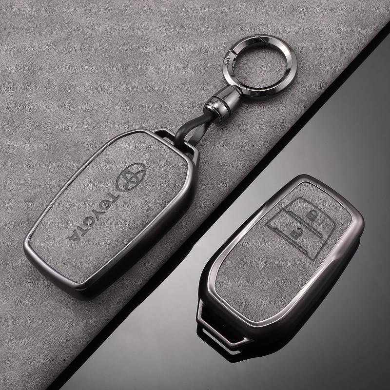 Кожаный чехол-брелок для автомобильного ключа для Toyota RAV4 Crown Hilux Fortuner Yaris Prius Corolla Camry Land Cruiser Avensis Verso Prado C