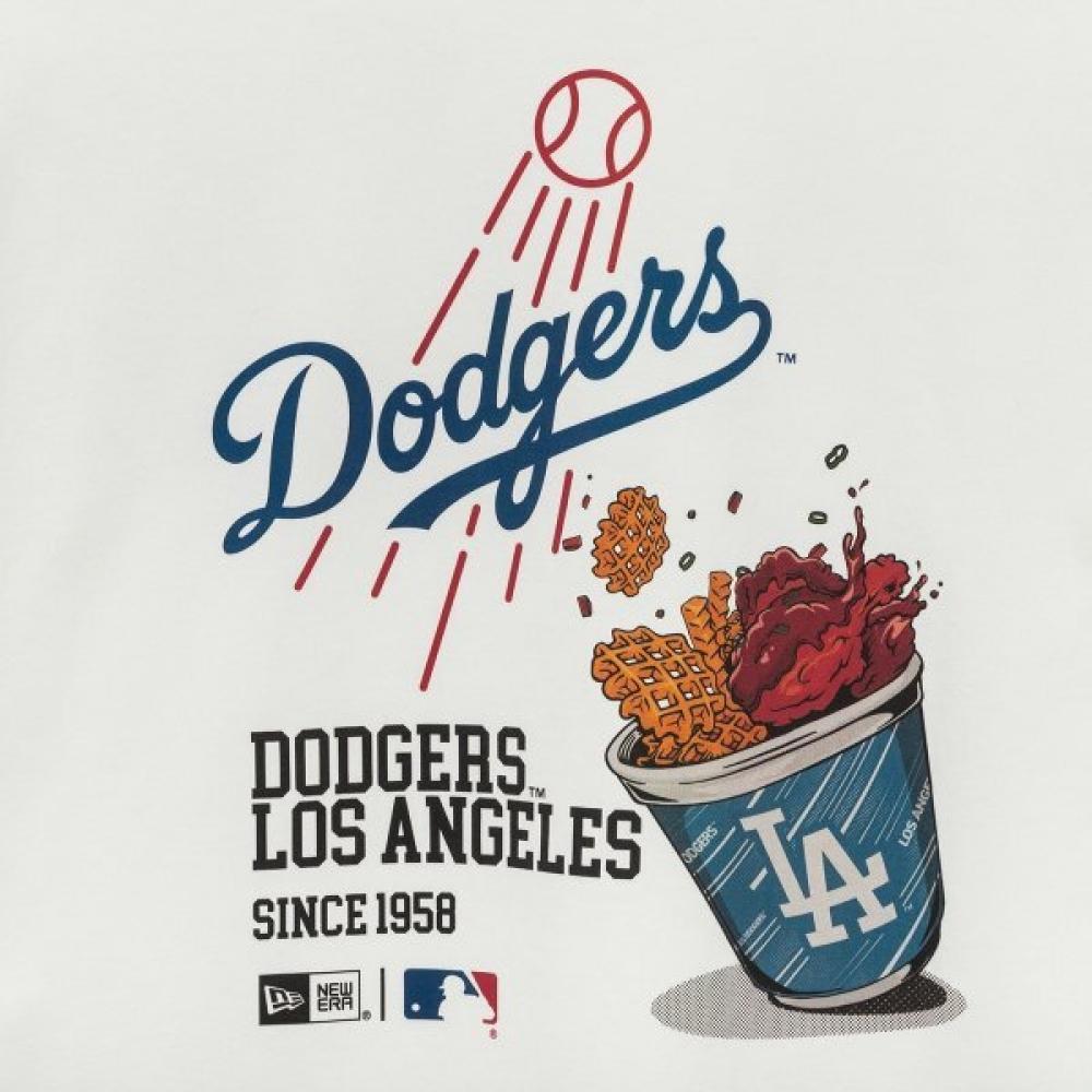 New Era Футболка MLB LA Dodgers Cheering Food Off White 14536500