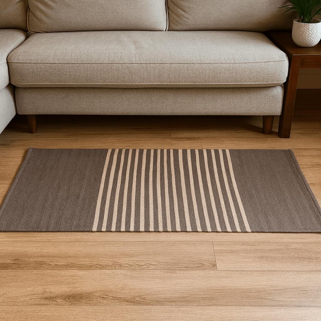 Rug Boho Grey Cotton 70x170 cm
