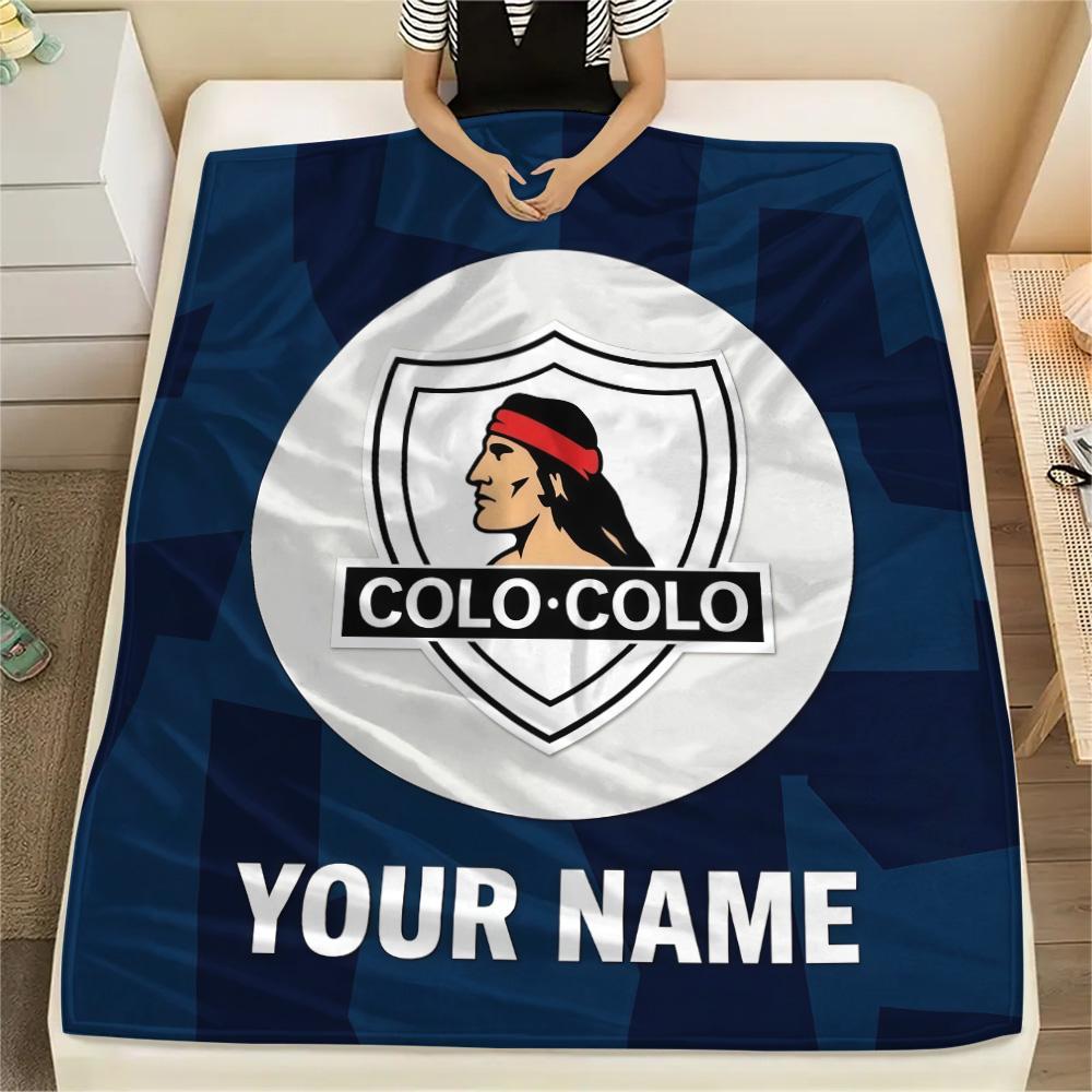 Custom Name Colo‑Colo Flannel Blanket, High quality Comfortable for All Seasons, Home Decor, Warmth and Comfort