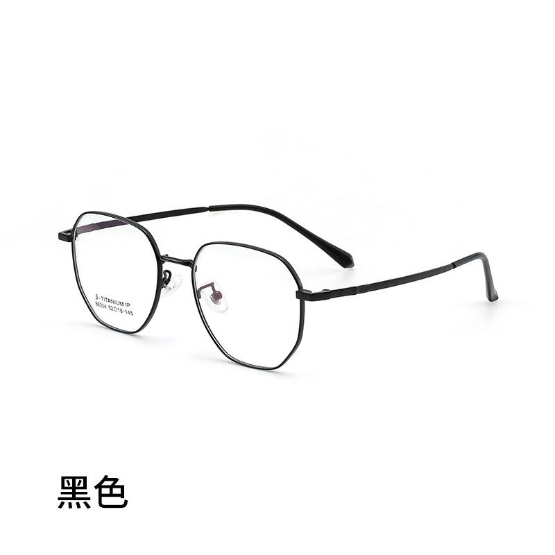 Ultra-light Polygonal Decorative Eyeweae Men Retro Fashion Pure Titanium Optical Prescription Glasses Frame Women