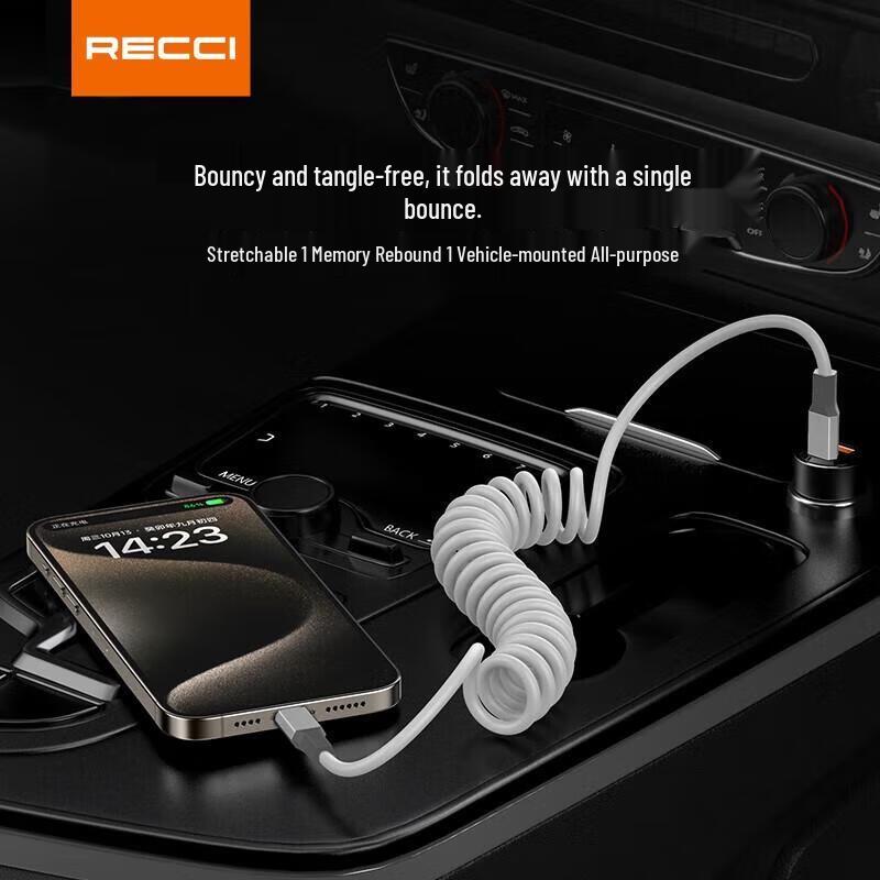 Спиральный кабель данных Ruisiruis с быстрой зарядкой PD 27 В