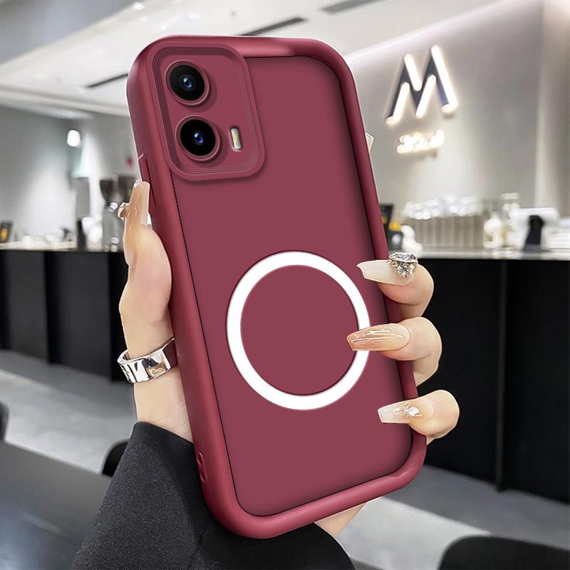 Чехол для телефона Motorola Moto G04 G05 G10 G04S E15 G30 G20 G15 G24 Power Case Ударопрочный Силиконовый Мягкий Чехол Магнитная Наклейка