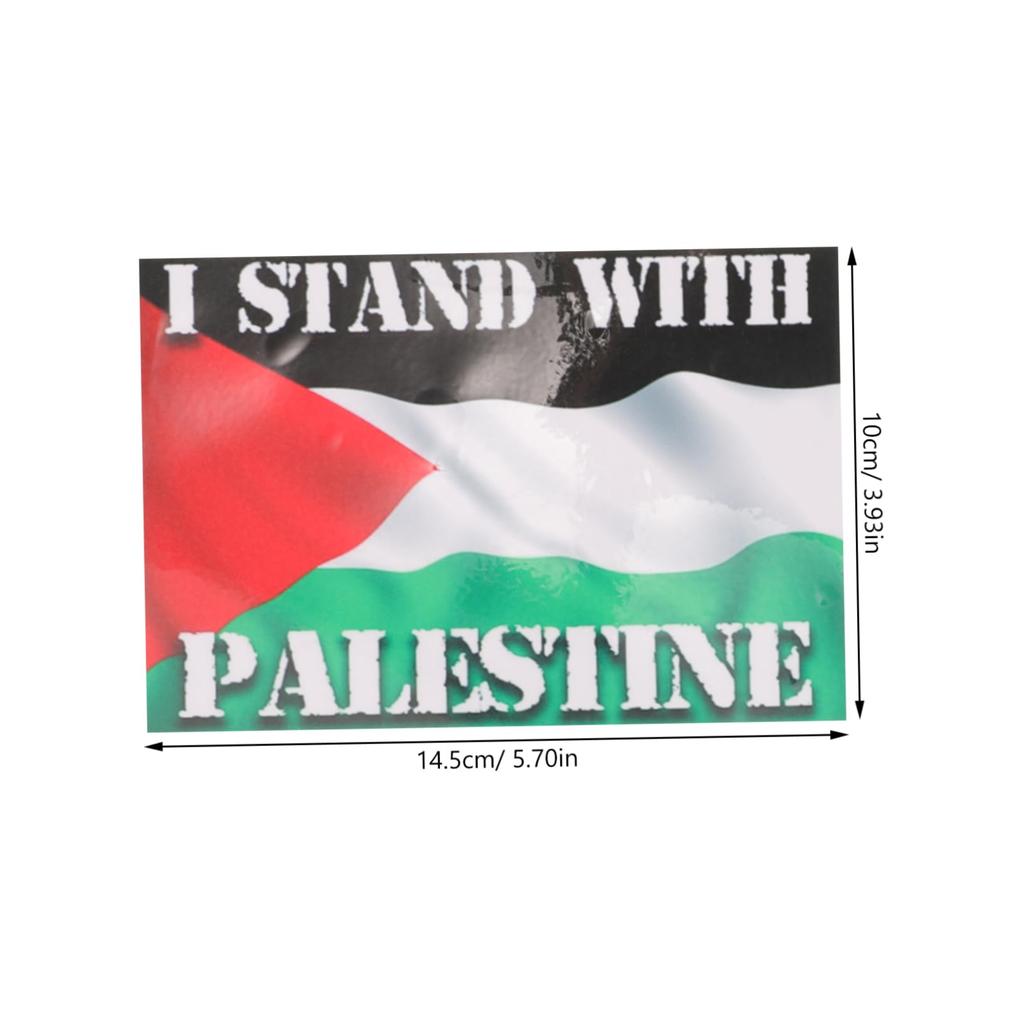 UPKOCH 8 Pcs Car Stickers, Palestinian Car Decal Flag Decal Gaza Sticker, Palestinian Flag