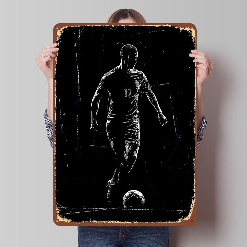 Player Nemanja Printed Poster Customized Wall Art Retro Vintage Metal Tin Signs for Home Room Decoration Gaming Wand Deko Decor