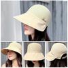 Складная солнцезащитная кепка с широкими полями, пляжная кепка, летняя шляпа от солнца, женская