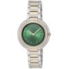 Часы FURLA ICONSHAPE Зеленый циферблат Нержавеющая сталь Кварцевые часы Ювелирный аксессуар WW00032001L4 Серебристый [Furla] 29,5 мм Женские