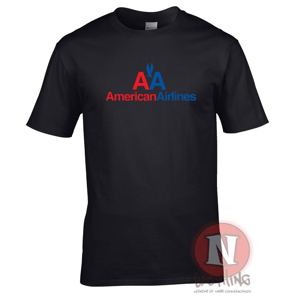 Футболка с логотипом American Airlines 1965 года Классический самолет Споттеры Экипаж авиакомпании Аэропорты